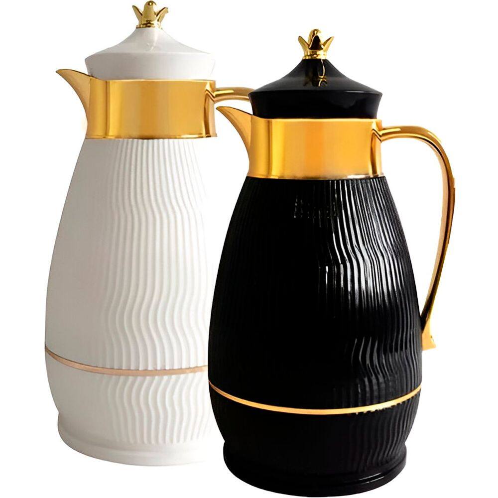 Kit 2 Garrafa Térmica De Mesa Bule Café Com Leite 1 Litro