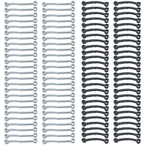 Kit 50 Tirantes Pretos + 50 Brancos Lavadora Brastemp Consul