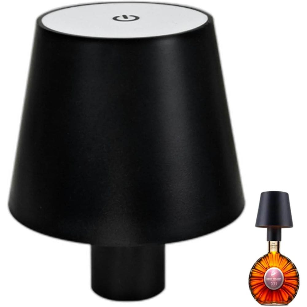 Luminaria Abajur Garrafa Led Recarregavel Mesa Usb Touch 3 Tons Ajustaveis Iluminaçao