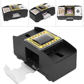 Embaralhador Misturador Automático De Cartas Baralho 2 Decks