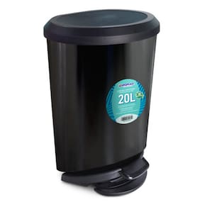 Lixeira com Pedal Preta 20 Litros Arqplast