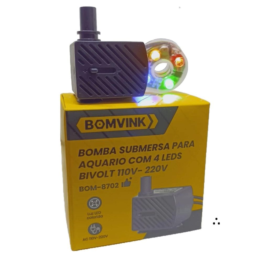 Bombinha Para Aquário Fontes E Bebedouros De Pet 4W 160L/H