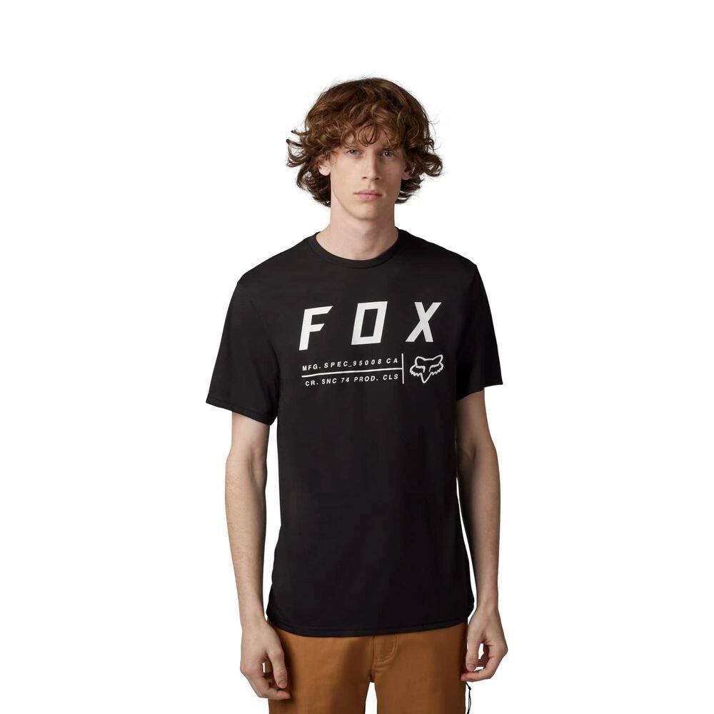 Camiseta Fox Racing Non Stop de manga curta TECH TEE preta