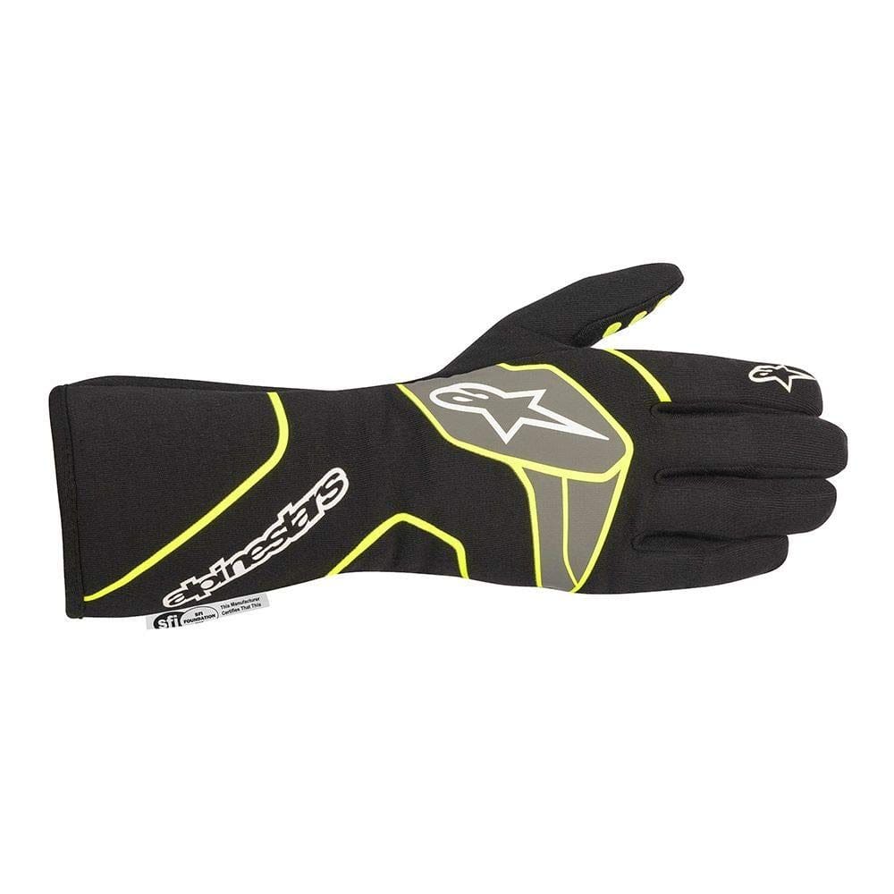 Luvas Alpinestars TECH-1 Race V2 GL SF pretas/amarelas Fluo 2XL