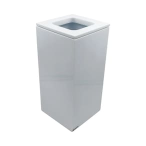 Lixeira Quadrada Vazada 5,5L em Resina Branco