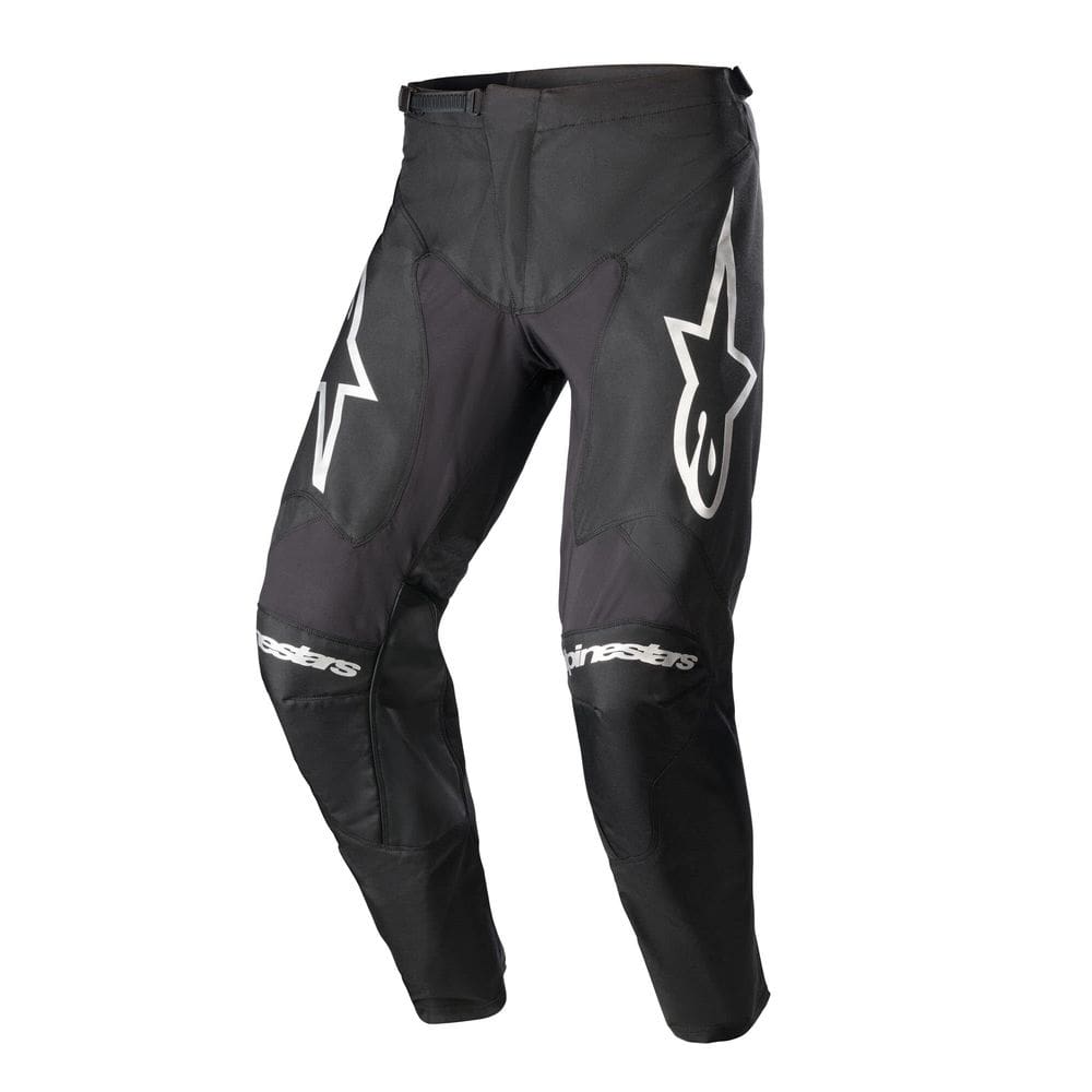 Calças Alpinestars Racer Graphite Preta/Preta Refletiva Tamanho 28