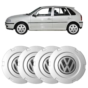 Kit Calota Centro Roda Vw Gol G3 2005