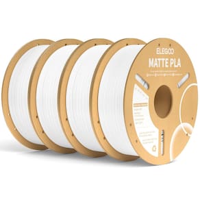Filamento para impressora 3D ELEGOO Matte PLA White 4 kg 1,75 mm