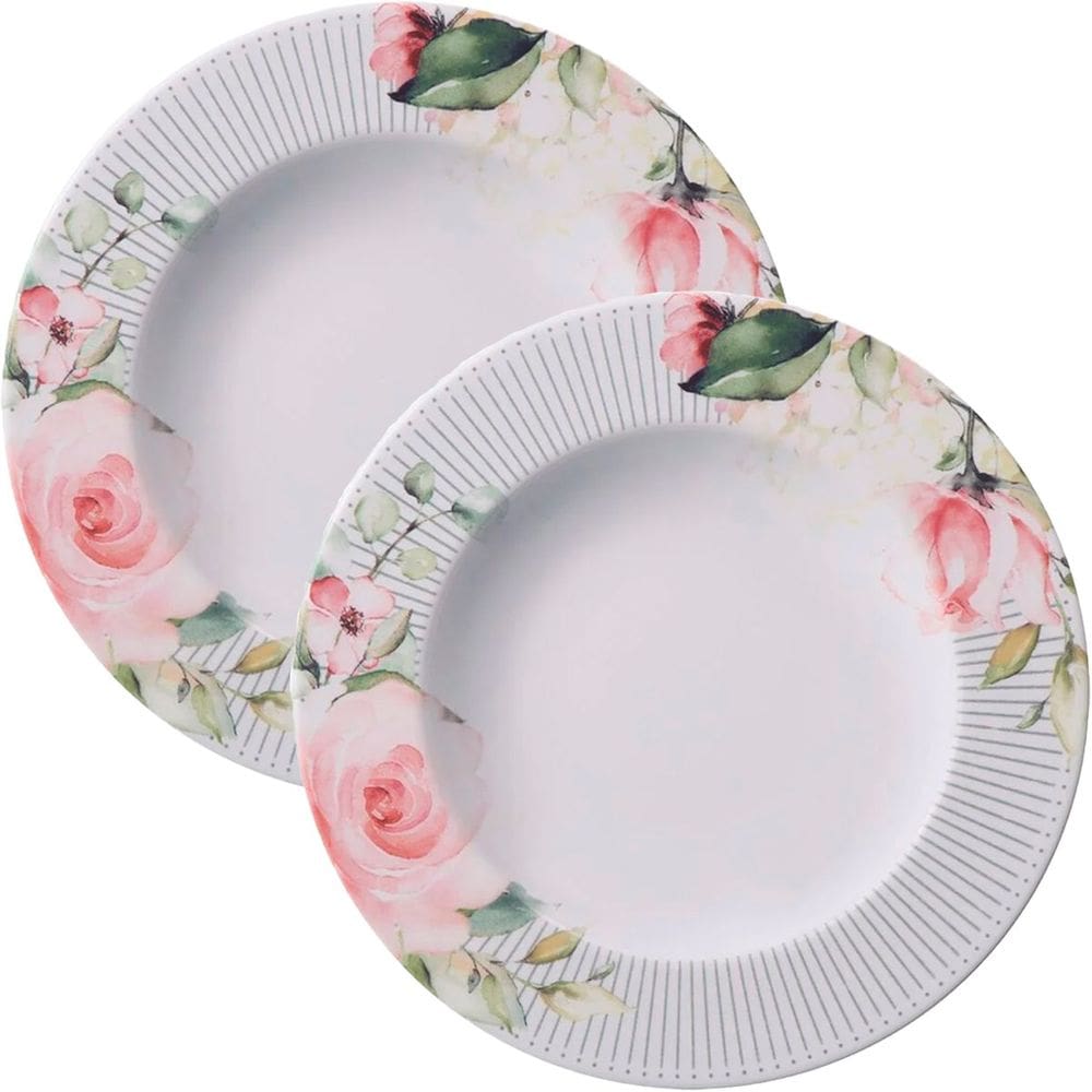 Kit Jogo Prato Fundo Sopa 4 Pessoas 4 Pçs Chá Ornatta 23cm