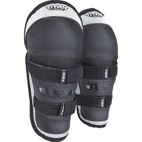 Joelheira/caneleira Fox Racing Kids Titan preto/prata