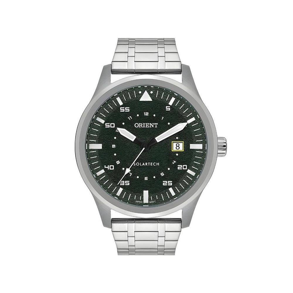 Relógio Orient Masculino Solartech Fundo Verde Mbss1487E1Sx