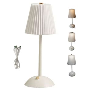 Luminaria Abajur Mesa 3 Tons Led USB Bateria Recarregavel Escritorio Cabeceira Sala Quarto Recepçao Escritorio Decoraçao Iluminaçao