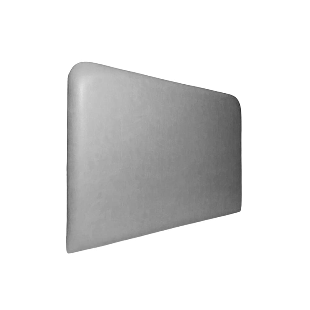 Cabeceira Estofada Queen Orgânica Não é Segredo Veludo Cinza 160x120