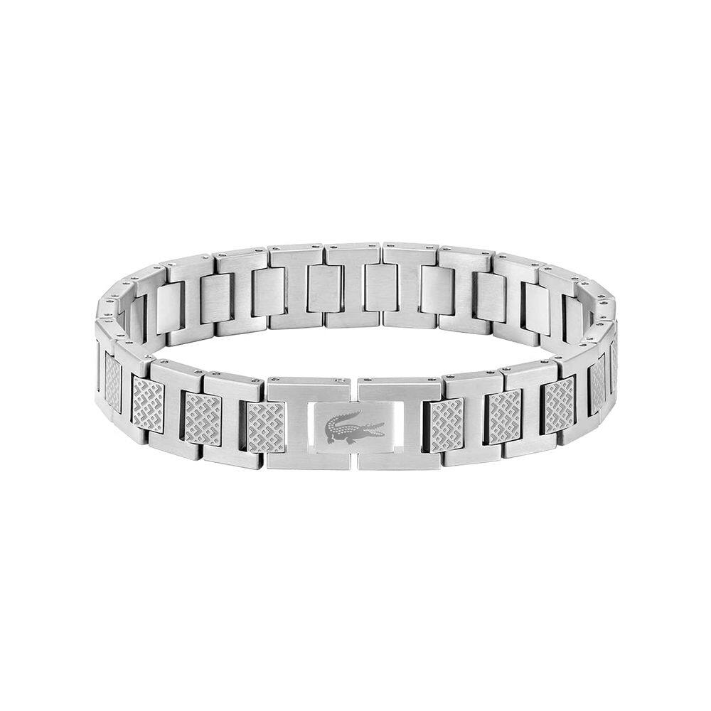 Pulseira Lacoste Metropole masculina de aço inoxidável 2040117