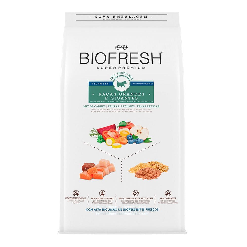 Ração Biofresh Cães Filhotes Grandes e Gigantes 15kg