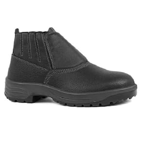 Bota Couro Bico Plástico Com/Elástico Usafe Fujiwara N-43 CA48413