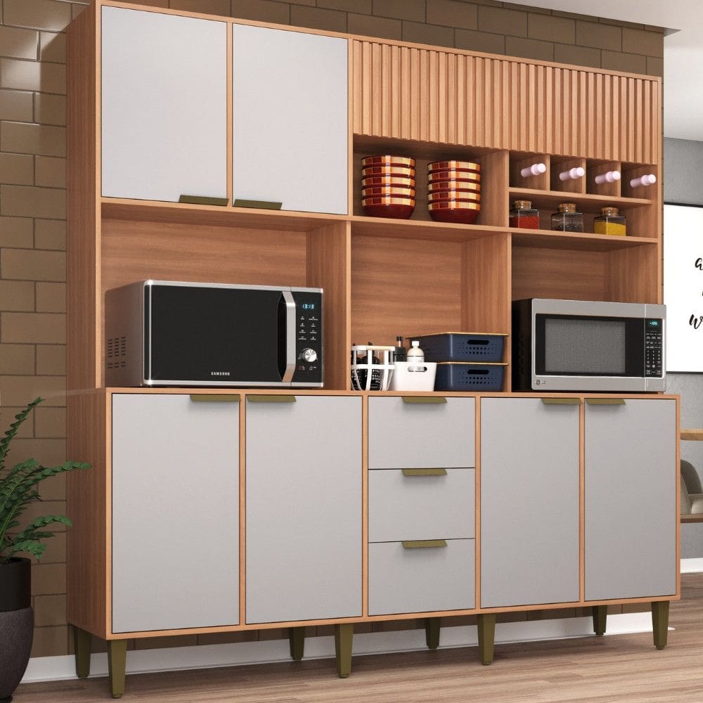 Cozinha Compacta 7 Portas 3 Gavetas Emilia J Carvalho