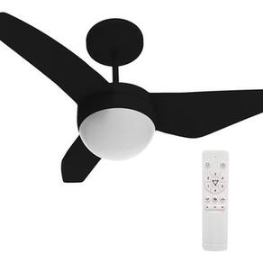 Ventilador Teto Controle Remoto 83cm Nano Black Bivolt