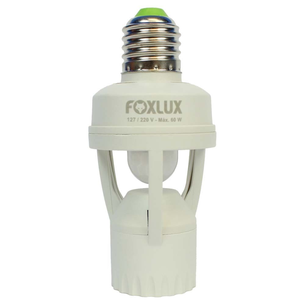 Sensor de Presença Com Base E-27 Bivolt Foxlux