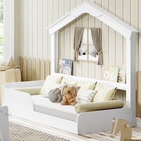 Cama infantil Montessoriana Solteiro com Casinha Mimo Movelbras