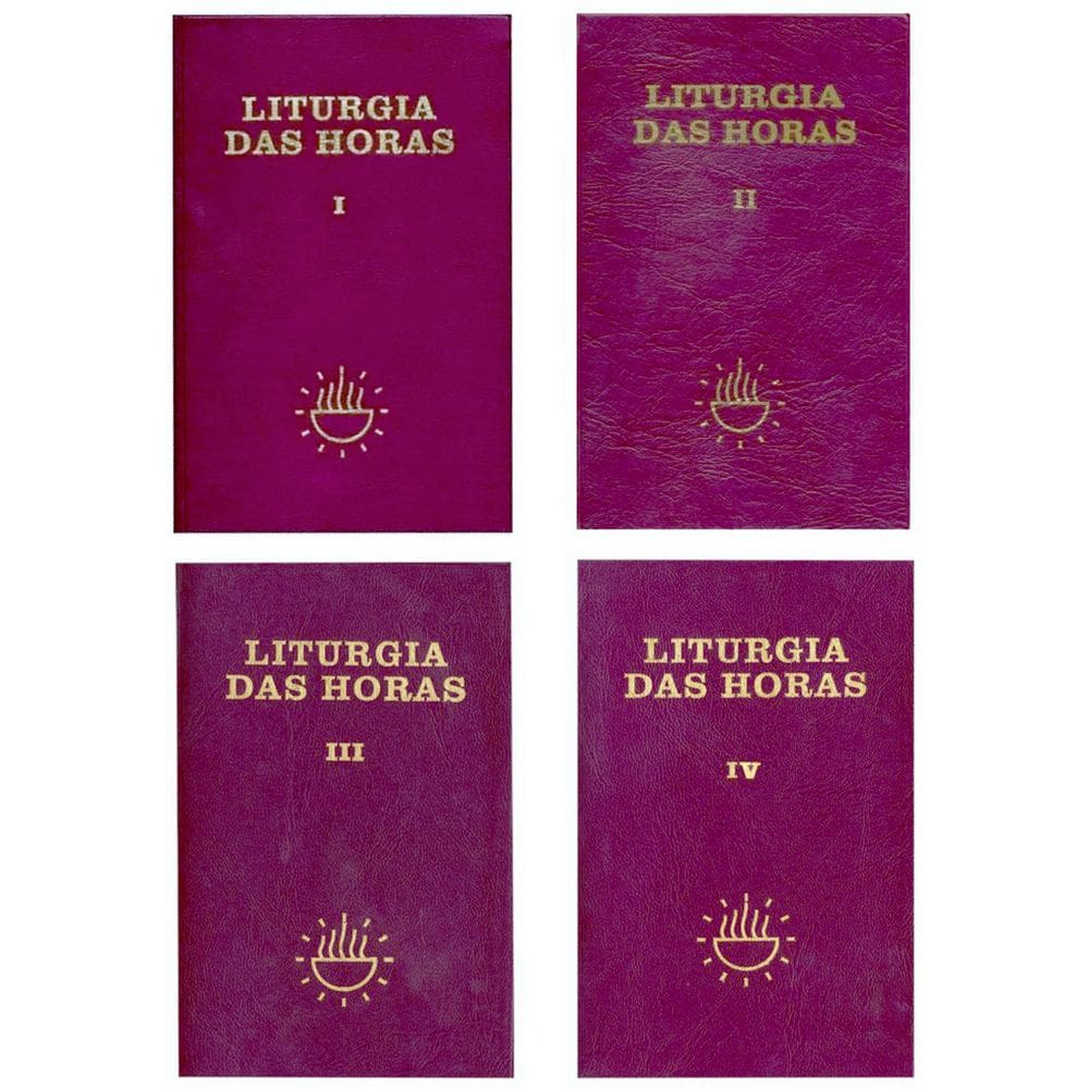 Livro Liturgia Das Horas 4 Volumes Encadernado