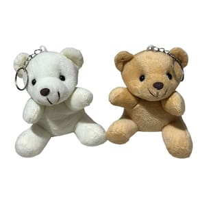 Kit 6 Urso De Pelucia Chaveiro Fofo Cesta Ursinho Lembrancinha - 9cm