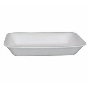 Kit 400 Bandeja De Isopor Branca - B02 Funda 21X14X2,8Cm