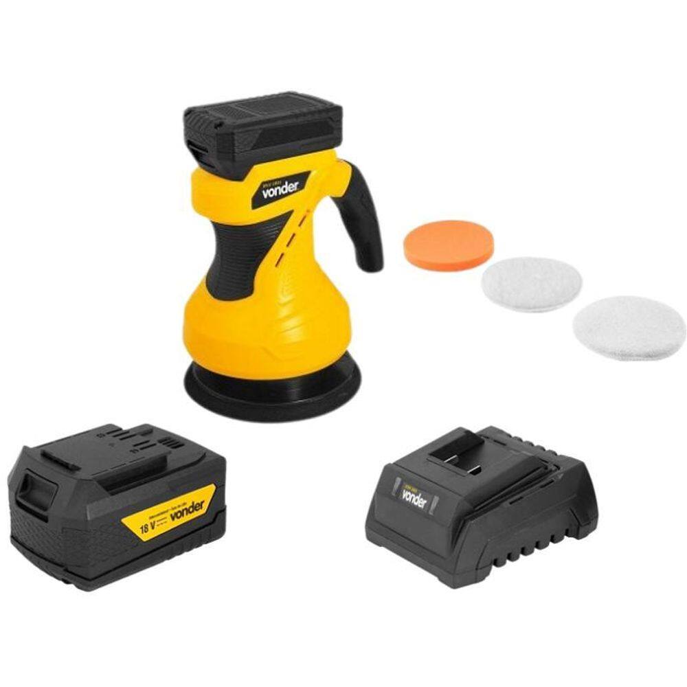Politriz Roto-Orbital Vonder Iplv 1821 + 1 Bateria 18V 2Ah