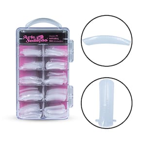 Molde F1 Natural Unhas De Gel, Arte Sedução, 100 Unidades