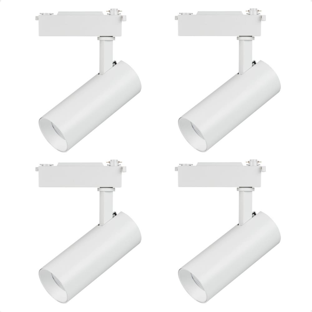 Kit 4 Spot Longo Led MR16 para Trilho Eletrificado Branco 6500K Frio