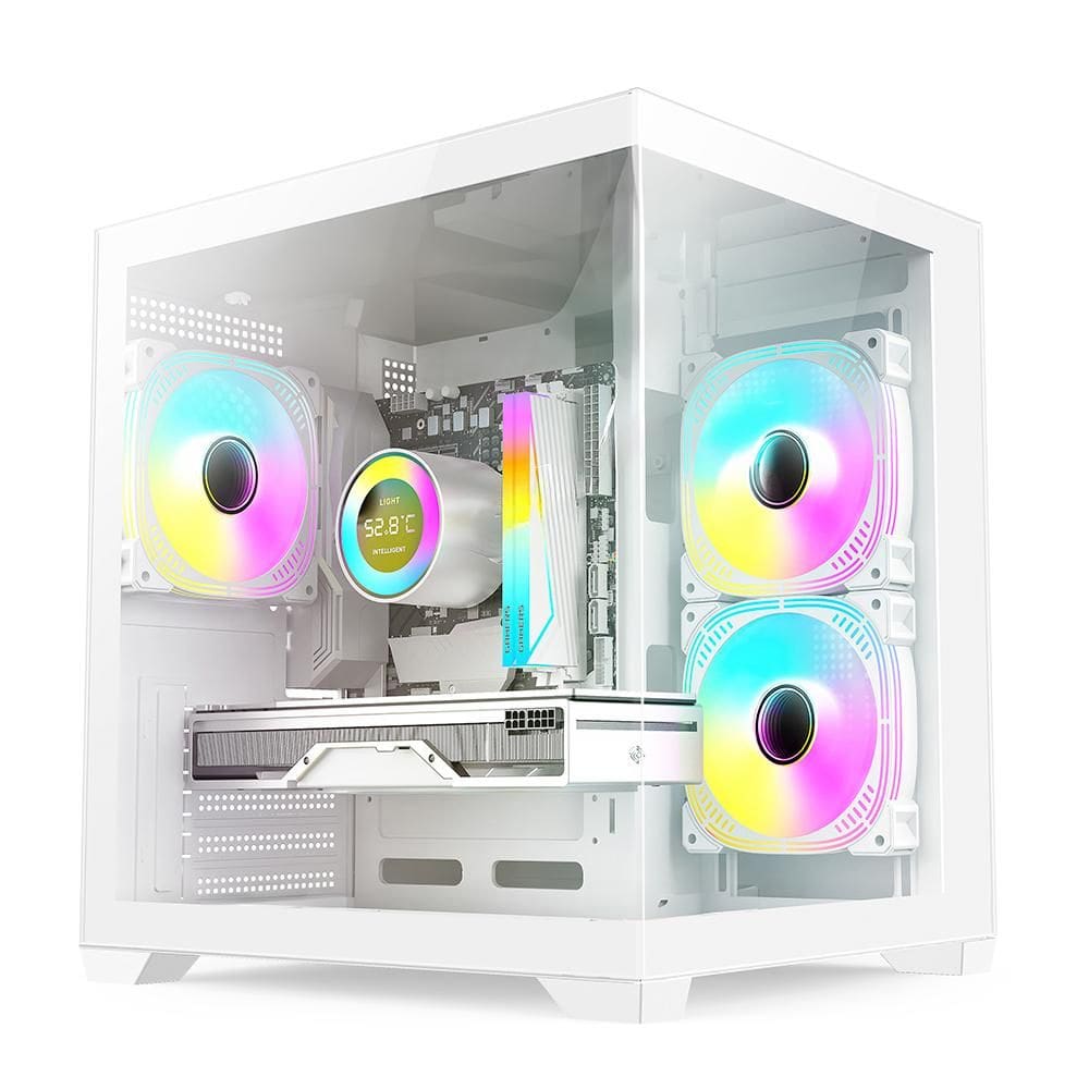 PC Gamer Skill Aquarium, AMD Ryzen 7 5700G, 16GB 3200MHz, Radeon Vega 8, SSD 1TB M.2, Fonte 500w, Branco SKA054
