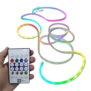 Fita Neon Led App Celular Inteligente RGB 5 Metros IP68 Fonte Decoraçao Luzes Iluminaçao