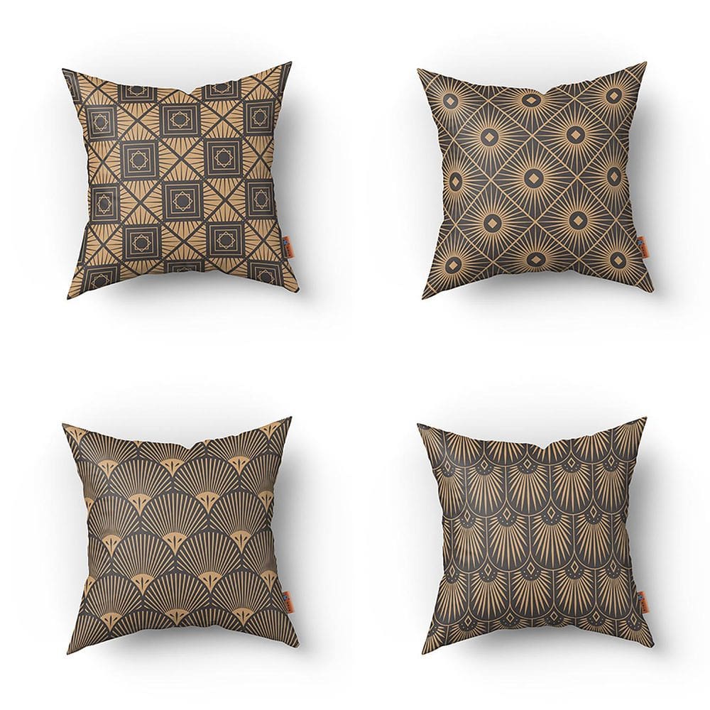 Kit Capas De Almofadas Decorativas Estampadas - 40 X 40 Cm