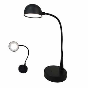 Luminaria Abajur 3 Tons LED Touch Flexivel USB Bateria Recarregavel Casa Trabalho Mesa Quarto Cabeceira Sala Iluminaçao Escritorio Decorativo Recepçao