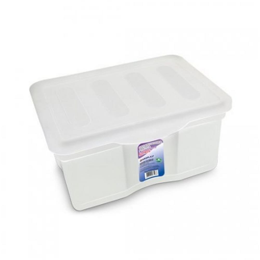 Caixa Organizadora Prática com Tampa 5 Litros Natural Arqplast