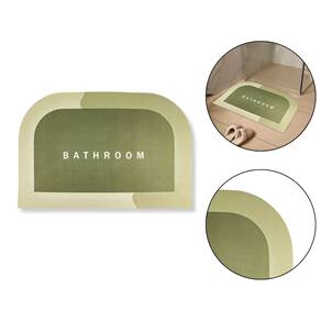Tapete Verde-Claro Bathroom Antiderrapante Box Seca Fácil