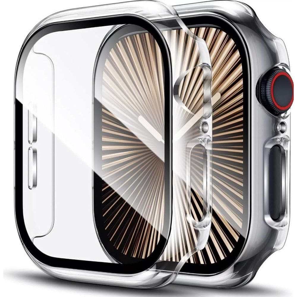 Capa Com Vidro Integrado Para Watch 46Mm Transparente