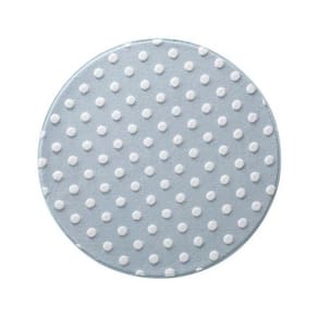Tapete Quarto De Bebê Infantil Redondo Mimo Poá 100cm - Jolitex - Azul..
