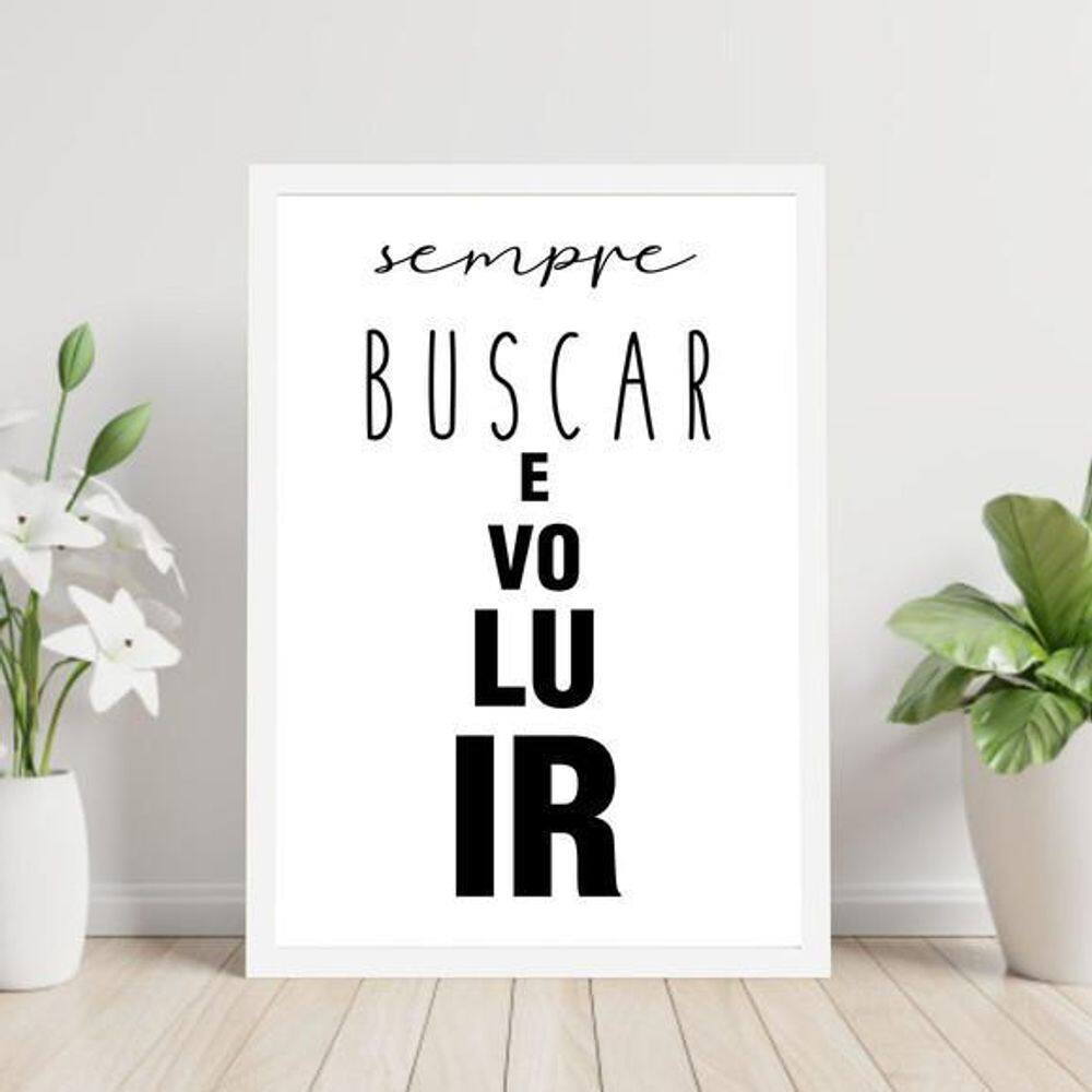 Quadro Sempre Buscar Evoluir 24X18Cm