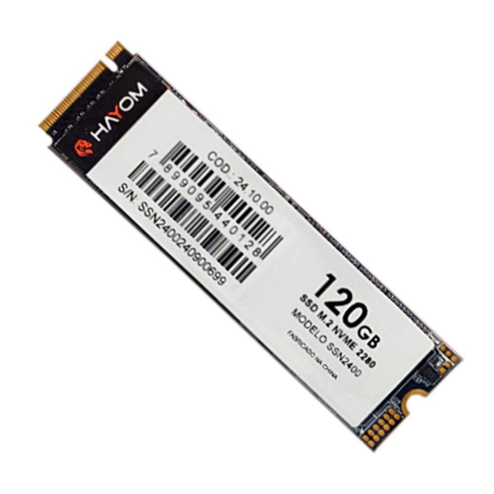 SSD Hayom M.2 NVME 3.0 120GB SSN2400 Leitura 3.500MB/s Gravação 2.100MB/s - SSN2400