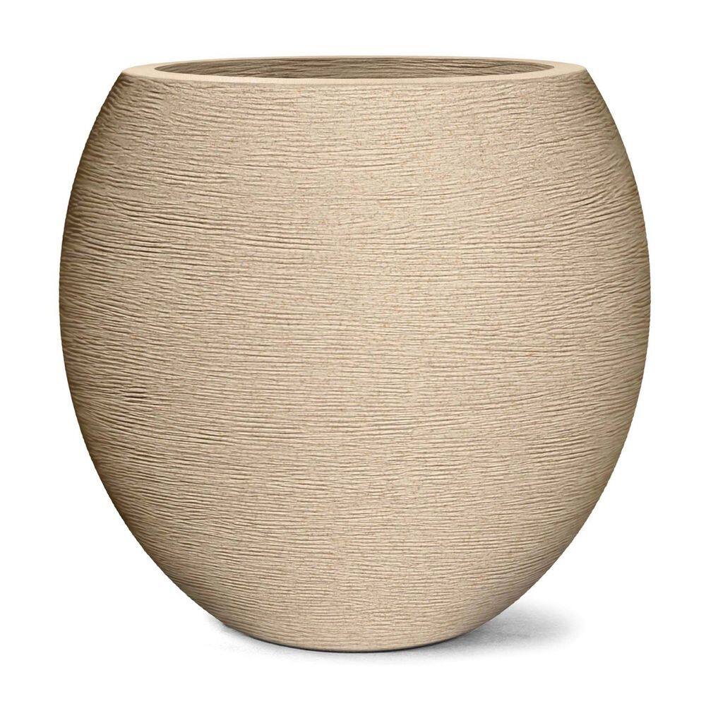Vaso Grafiato Oval 32 (24L) Cor Areia NUTRIPLAN