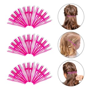 Kit 36 Prendedor Cabelo Presilha Bico Colorido Cabeleireira