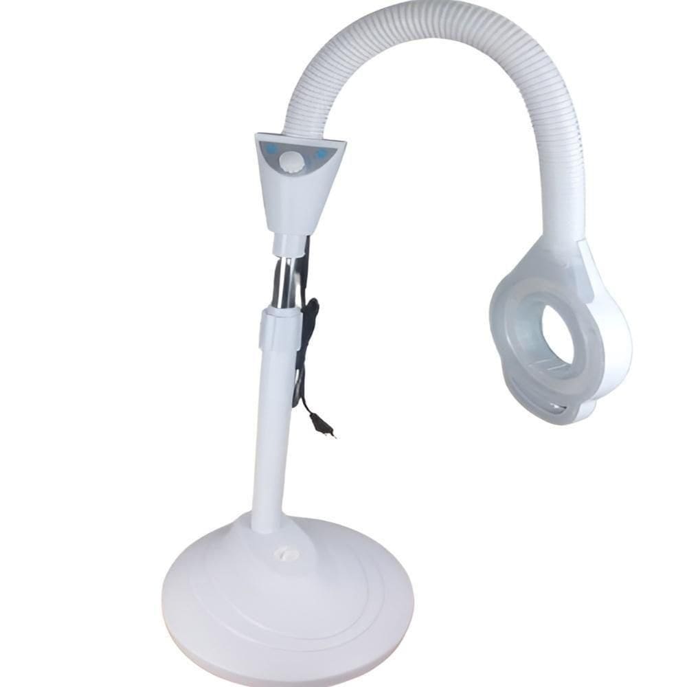 Lupa Estetica 120 Leds Luminaria Tripe Articulada Ajuste Luz Aumento 5x Chao Depilacao Profissional 220V