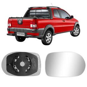 Lente Base Espelho Retrovisor Fiat Strada 2011 Lado Direito
