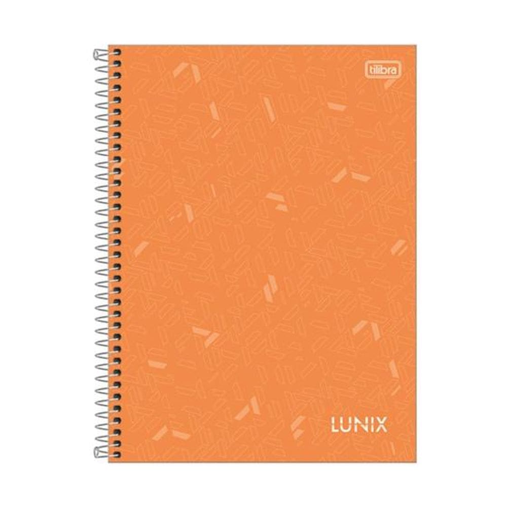 Caderno Espiral Capa Dura Colegial 1 Matéria Lunix 80 Folhas Tilibra 30067