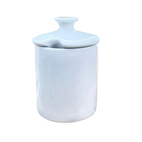 Açucareiro 400ml em porcelana branca forte e resistente.