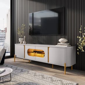 Rack Para TV 75 Polegadas Navajo Off White Nature