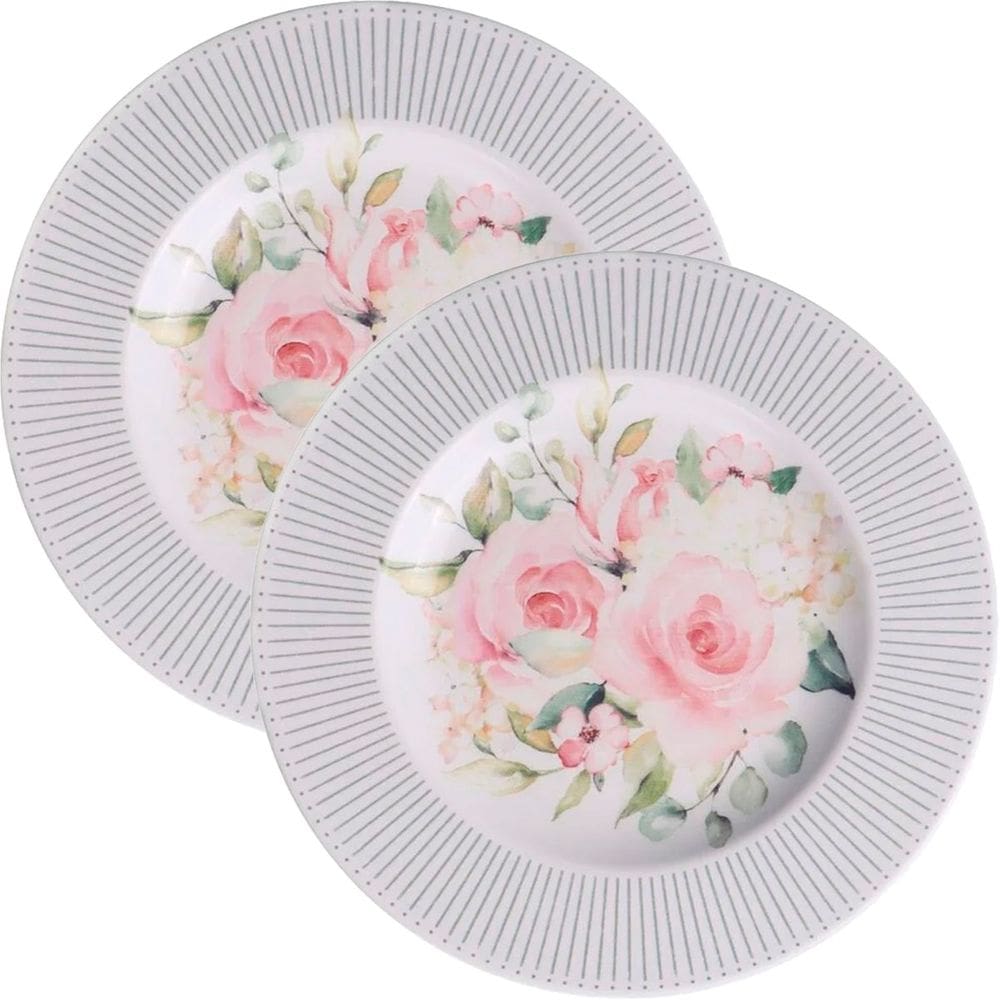Jogo Pratos Sobremesa Lanche 6Peças 6 Pessoas Ornatta 21cm