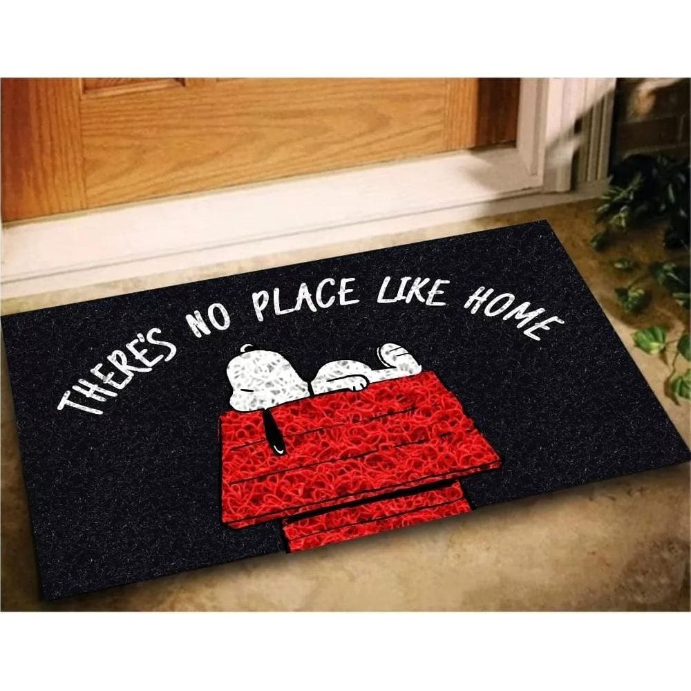 Tapete Capacho There`S No Place Like Home 60X40  Snoopy