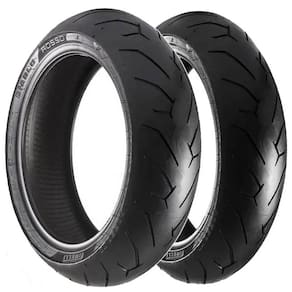 Par De Pneu Cbr600f 190/55Zr-17 75W + 120/70Zr-17 Diablo Rosso Ii Tl 58W Hornet Cb1000